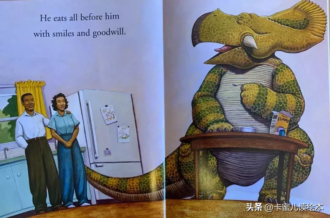 英文有声绘本How Do Dinosaurs Eat Their Food恐龙是怎么吃饭的