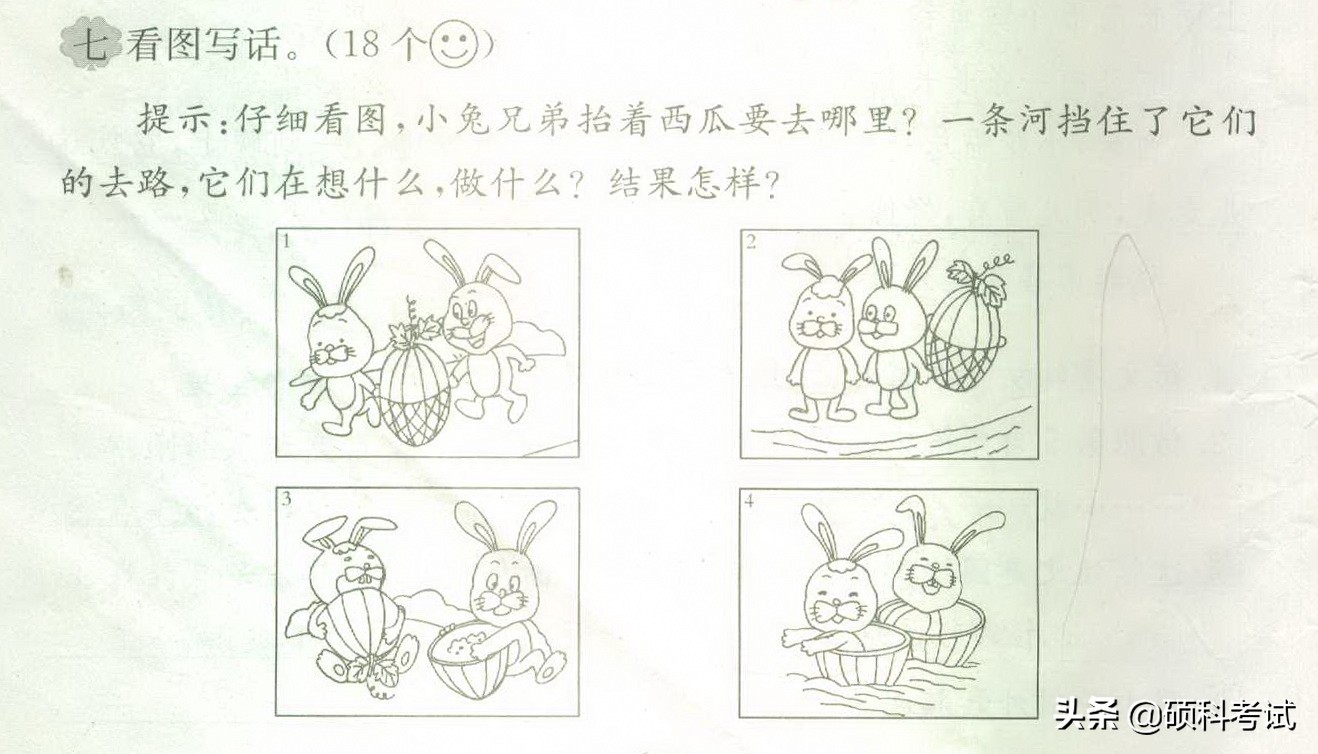 语文看图写话专项练习35题：问题+范文，写作差的同学一定要多练