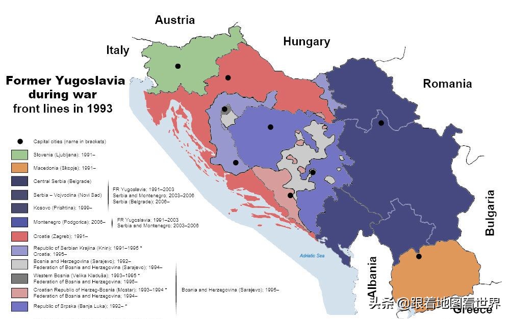 塞尔维亚位于地图的哪个位置（科索沃：塞尔维亚的自治省，为什么一直闹独立？）