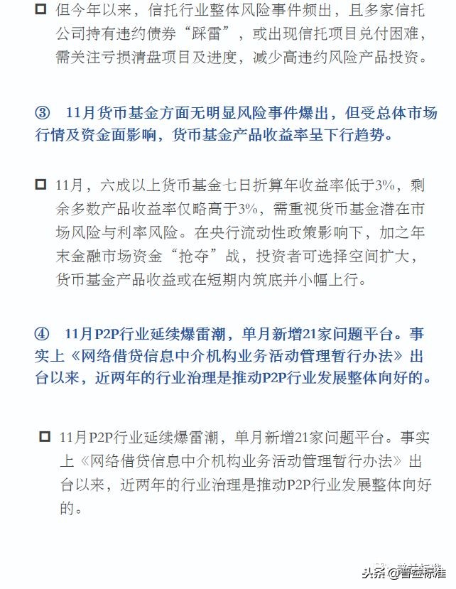 11月各类理财产品收益升降不一，信托理财收益涨至8.9%