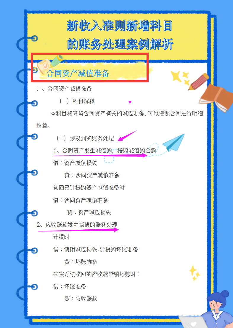 财务收好：最新收入准则新增8个科目的账务处理案例解析,附科目表