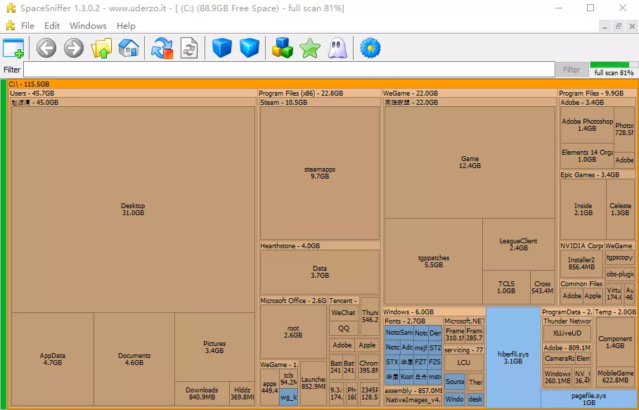一款好用的磁盘清理软件，轻轻松松清理臃肿的C盘