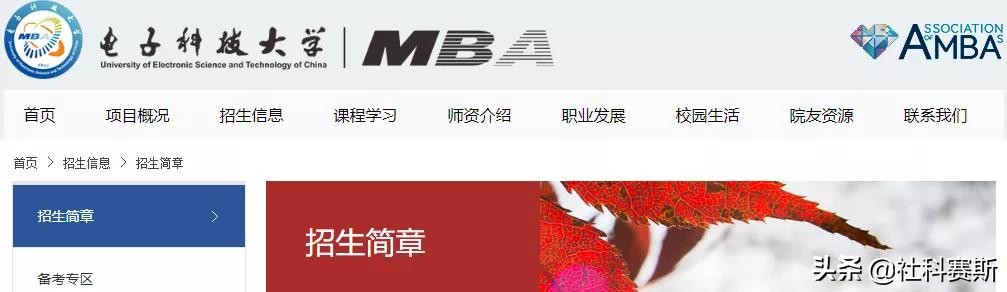 电子科技大学在职研究生（MBA院校不知道有哪些）