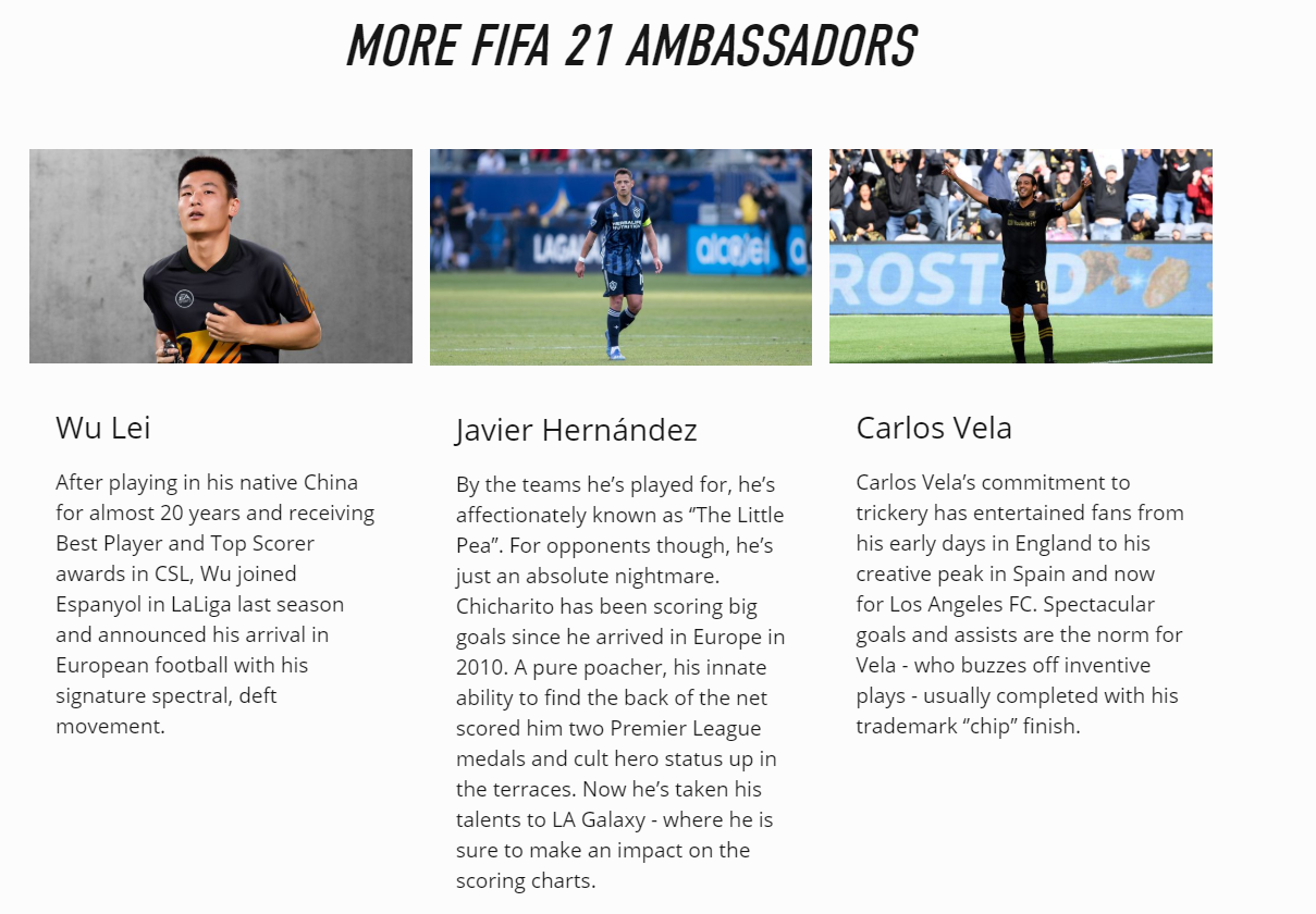 fifa21有真实动作的球员(中国球员头牌！武磊成FIFA21形象大使：比肩阿诺德、哈兰德、福登)