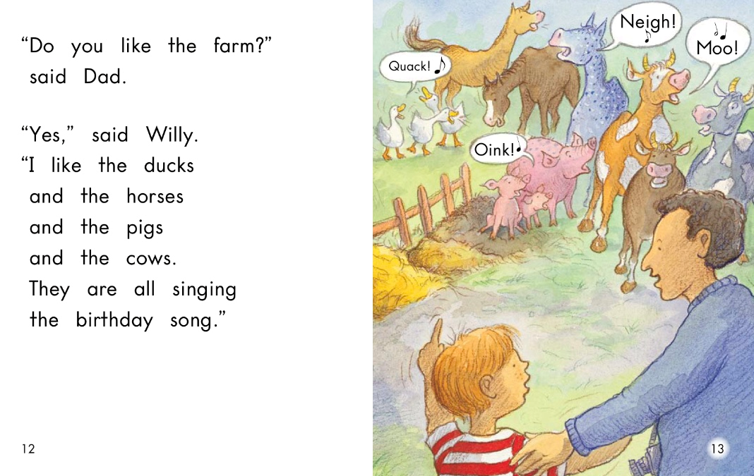 英语有声绘本阅读:《The Birthday Song》听小猪唱歌