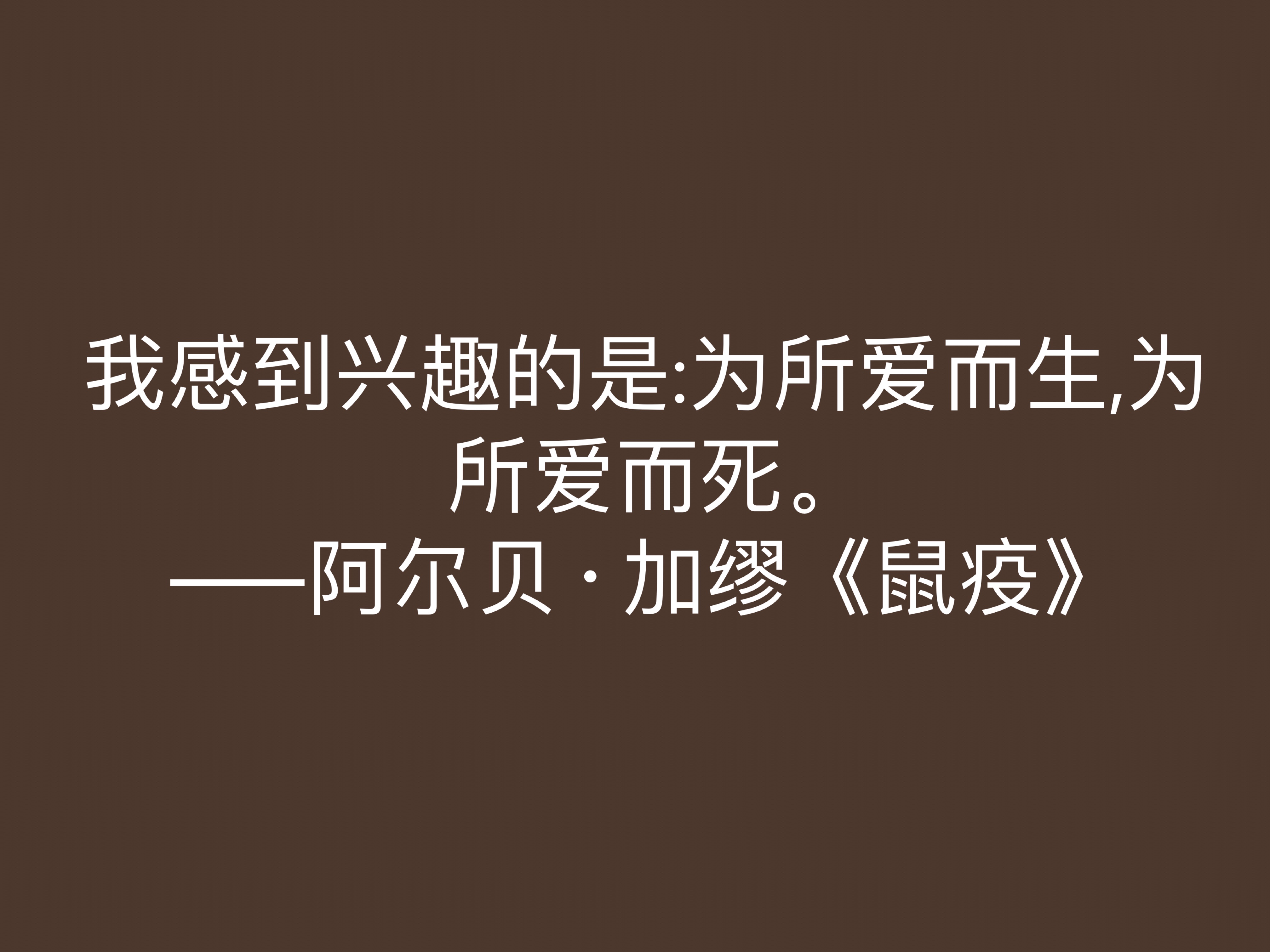 法国大作家加缪，小说《鼠疫》十句格言，充满人生哲理，值得深悟