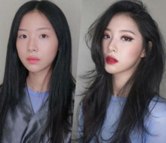 大学生“化妆前后”对比照，丑妹子大逆袭，男生感慨是同一个人？