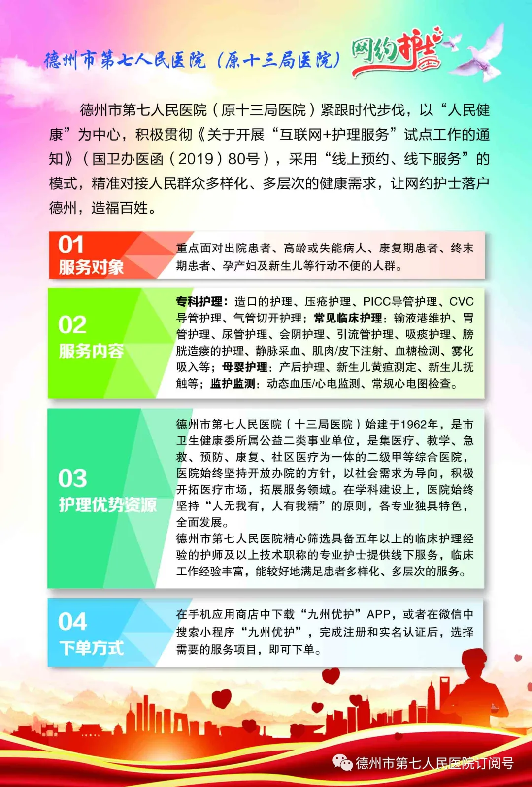 患者家中坐 護士約上門—德州市第七人民醫(yī)院網約護士為您上門服務