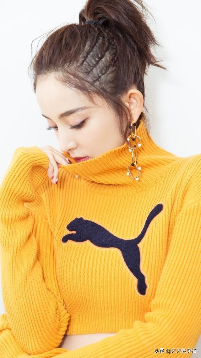 女明星高马尾合集:唐嫣baby知性热巴霸气,刘亦菲第一