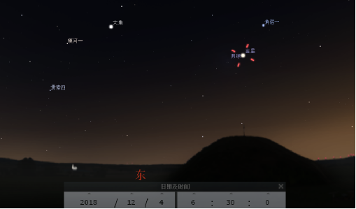 2018年12月04日金星伴月（黎明可观）