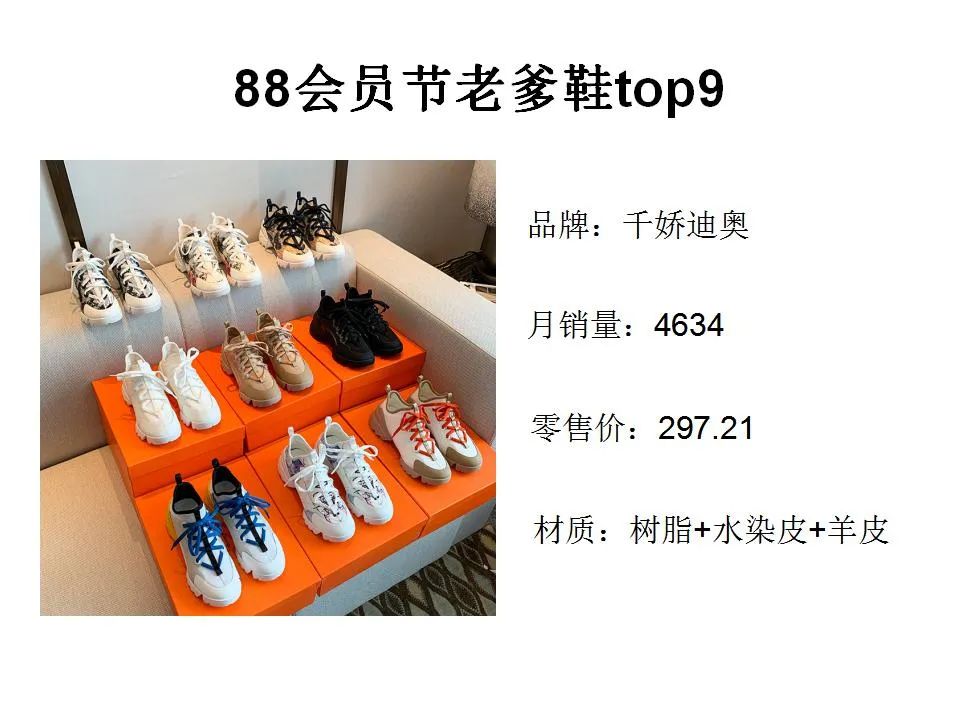 阿里88会员节老爹鞋、马丁靴、休闲靴、时装休闲鞋爆款TOP10