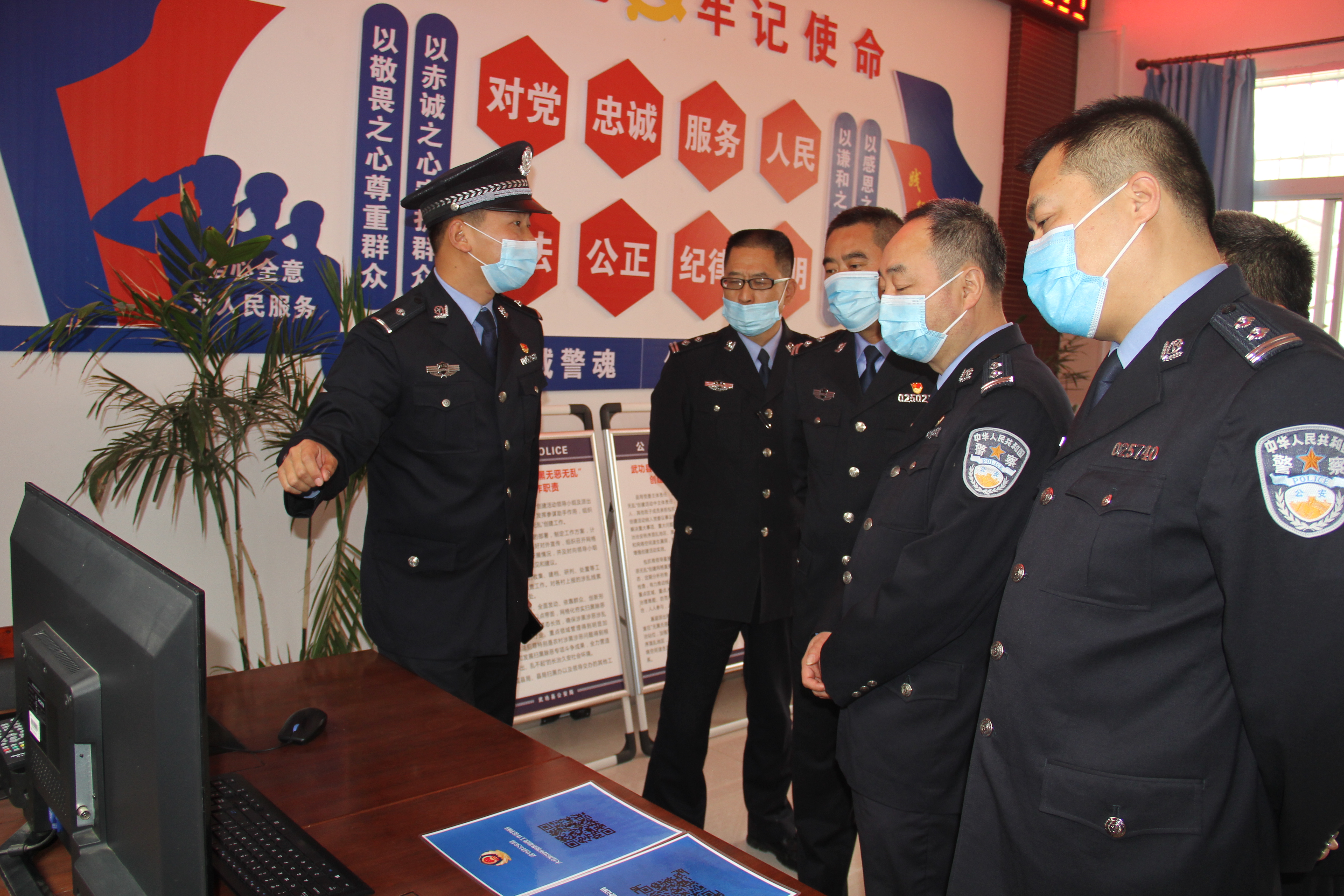 扶风县公安局来武功县公安局开展学习交流活动