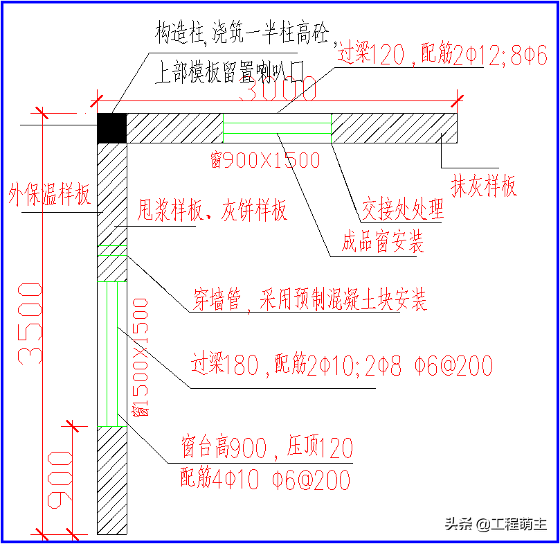 样板观摩工地标准做法，剪力墙样板详细做法图