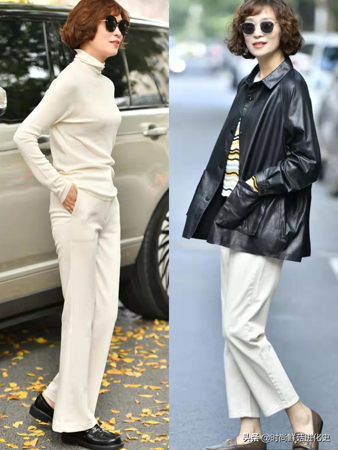今秋打底裤先收一收，今年“豆腐裤”火了！五六十岁女人穿更时髦