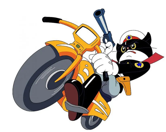 黑猫警长一只耳图片(被称为) - 赤虎壹号