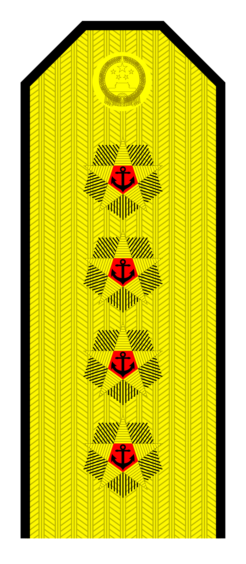 解放军肩章大小图片（解放军55式军衔军官常服肩章一览）