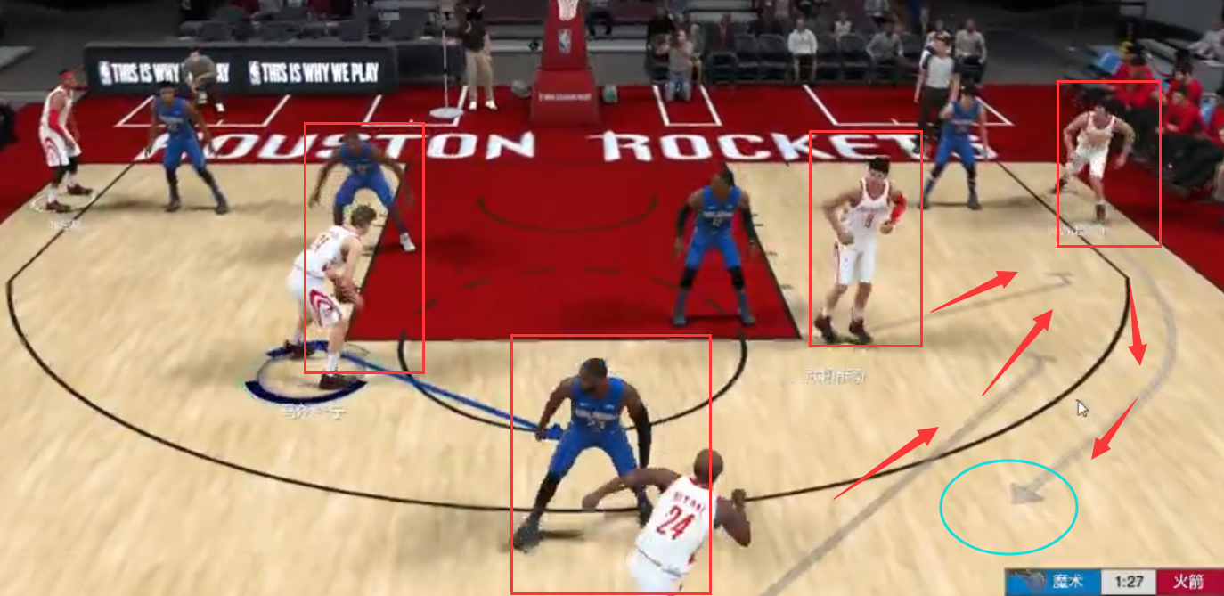 nba2k22怎么呼叫挡拆(NBA2K游戏｜灰熊队战术(Give Horns 42 Away))