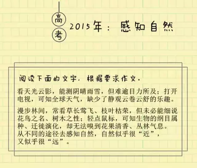 2019高考作文真题来啦！附广东近10年高考语文作文题合集