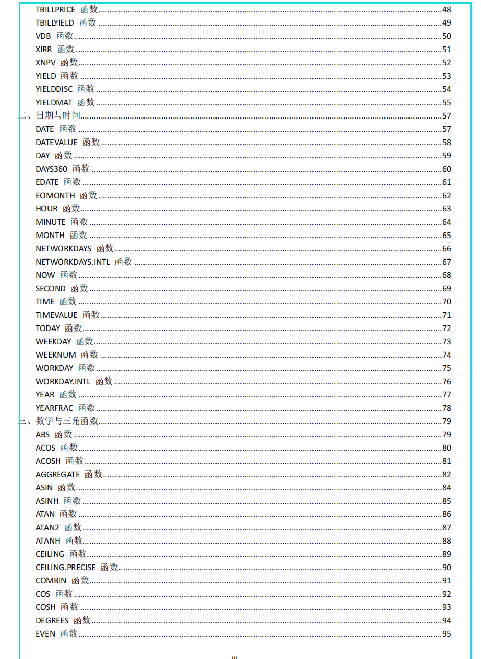 财务人员工作中“偷懒”工具，常用函数讲解及Excel函数释义大全