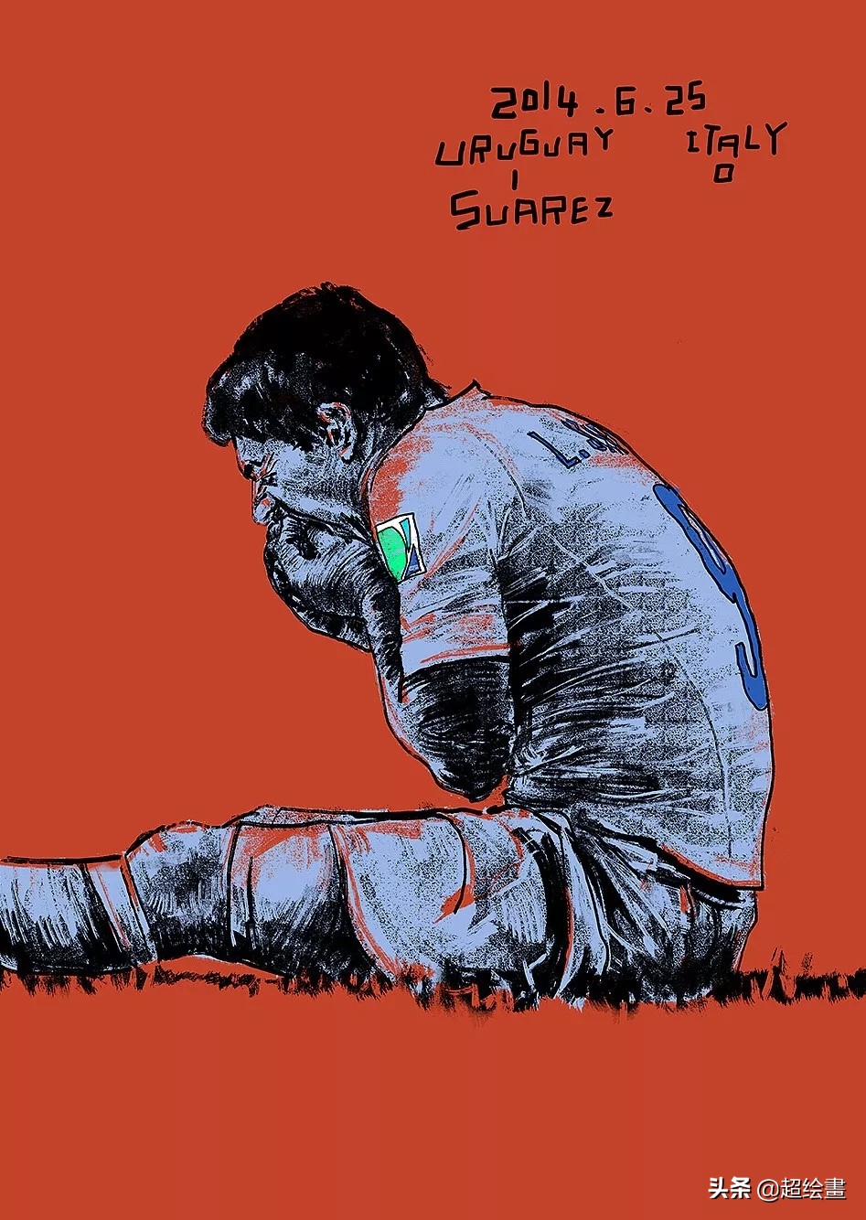 世界杯脸上彩绘卡卡梅西图片(惊艳的手绘作品!