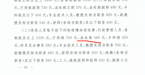 实例分享：45年工龄的副处级退休后有多少养老金？