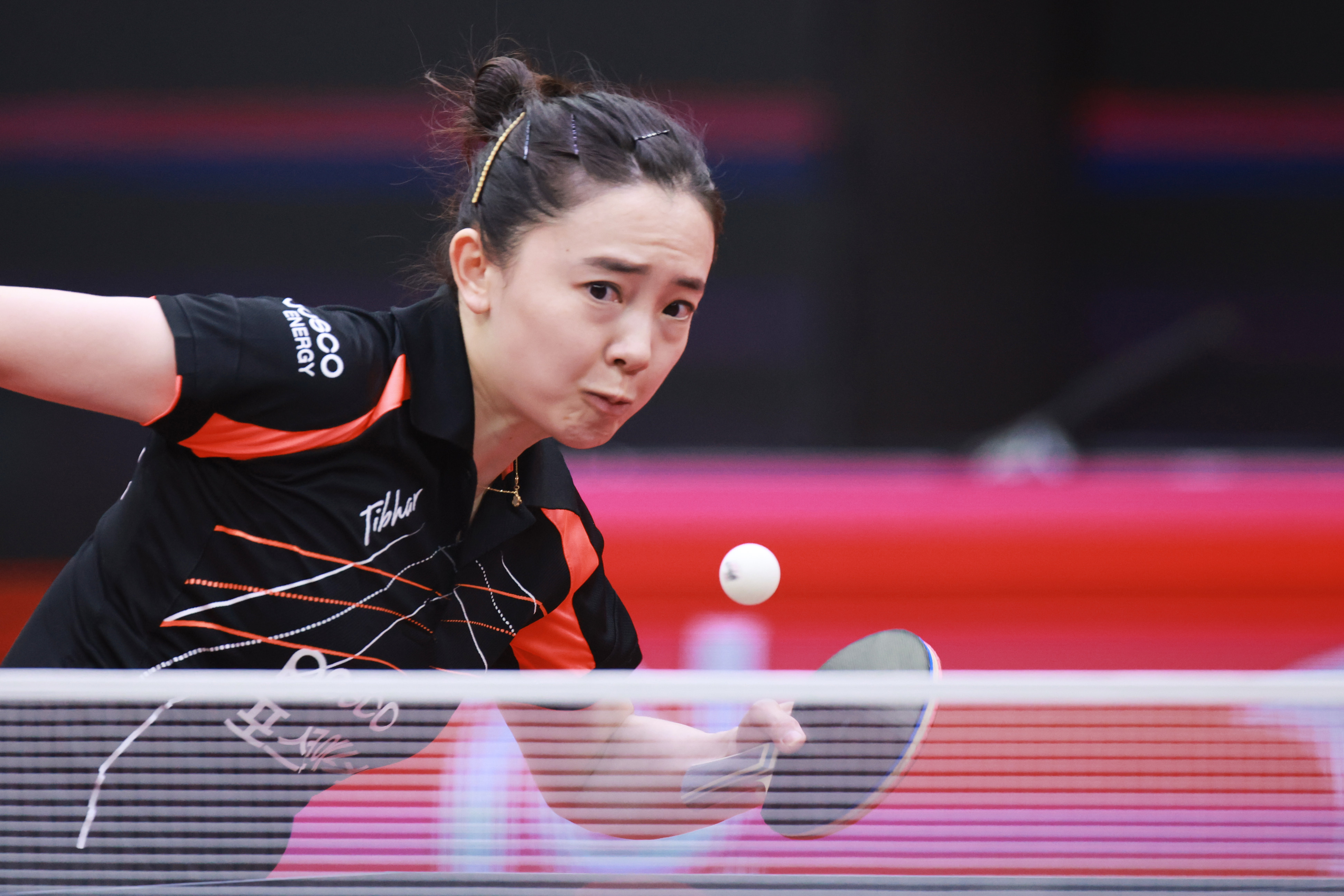 伊藤美诚4-1逆转田志希,多次大笑状态好)