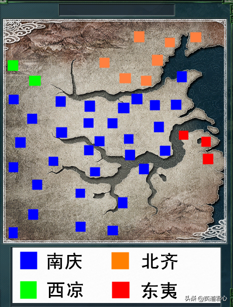 三维立体中国地图沙盘(三国志11地图呈现庆余年四大国的疆域，南庆果然是霸主)