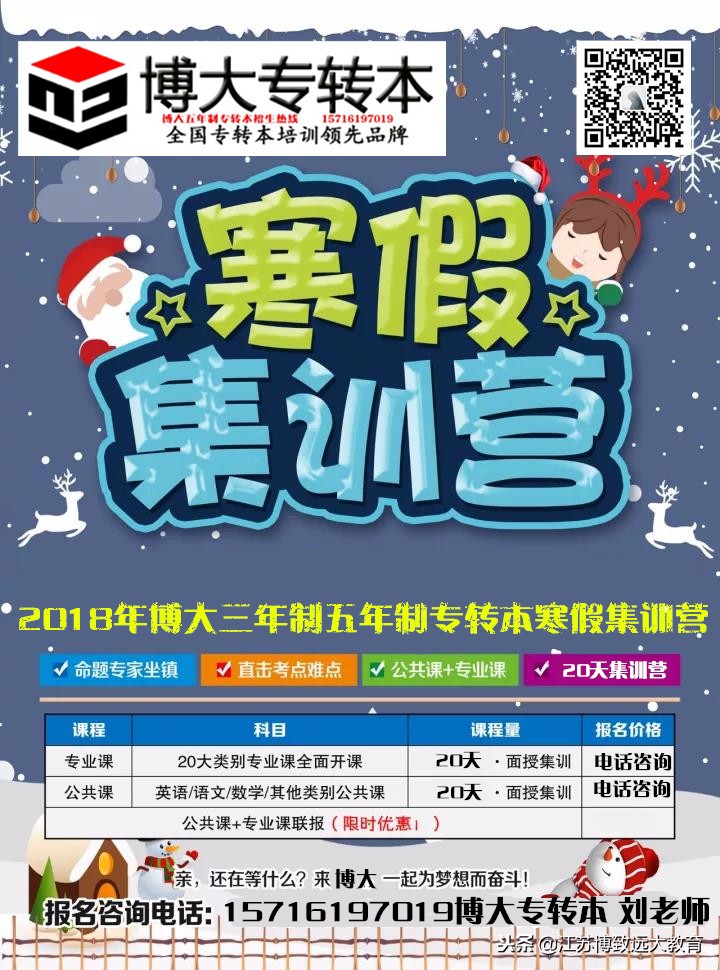江苏哪里有正规专业靠谱的五年制专转本寒假培训辅导班？能否保过