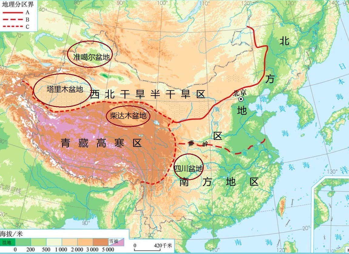 我国的四大盆地,我国的四大盆地包括塔里木盆地准噶尔盆地四川盆地河