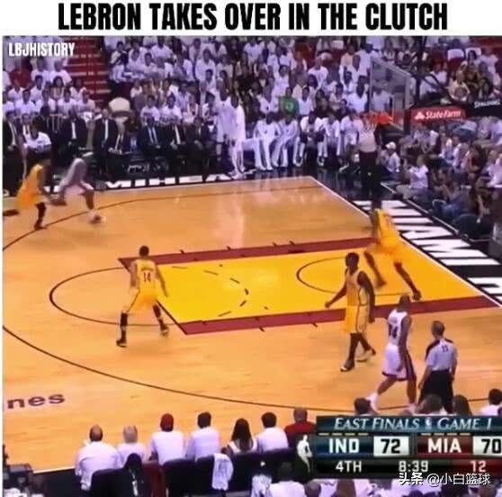 热火vs步行者东决国语（回顾13东决G1詹皇读秒绝杀之战，30+10+10压泡椒，关键时刻不可挡）