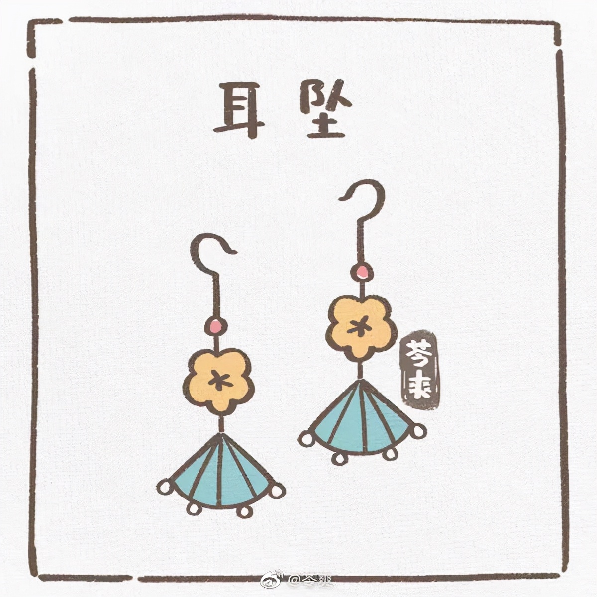 古代人简笔画男女(古风简笔大全!