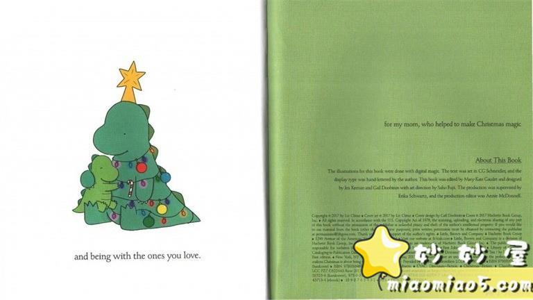 【双语绘本】恐龙主题英文绘本 基础级：恐龙罗里之圣诞树 Rory the dinosaur needs a christmas tree带精美插图图片 No.16
