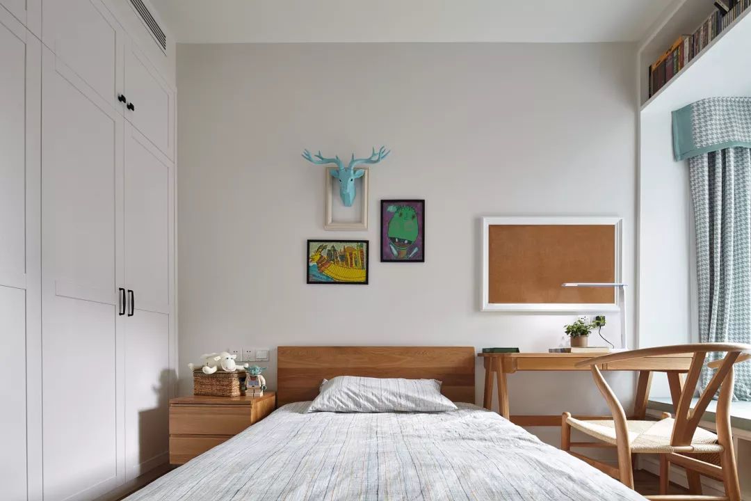 親子住宅97㎡北歐風新家，客廳分分鐘變身圖書館，一個溫馨舒適的閱讀之家