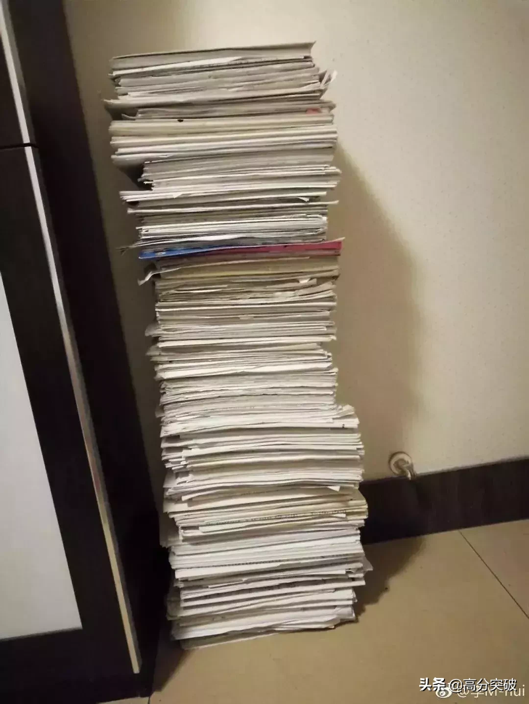 那些年做过的试卷：告诉孩子，谁都是努力拼搏过来的