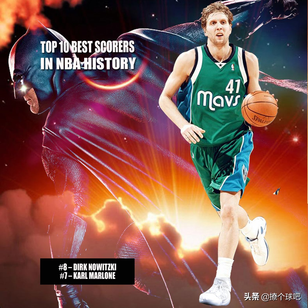 艾弗森生涯十佳球(美媒列NBA历史得分最强10人，杜兰特第6，詹姆斯力压张伯伦)