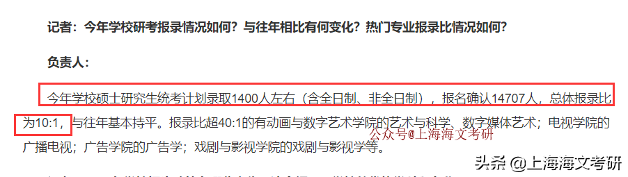 今年各校录取人数出炉，总报录比达10：1