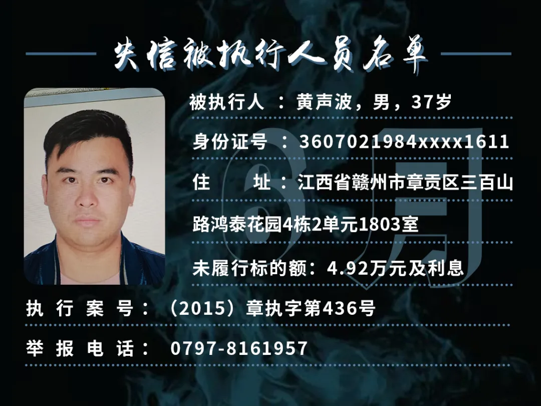 曝光！这些赣州人欠钱不还！你认识吗？