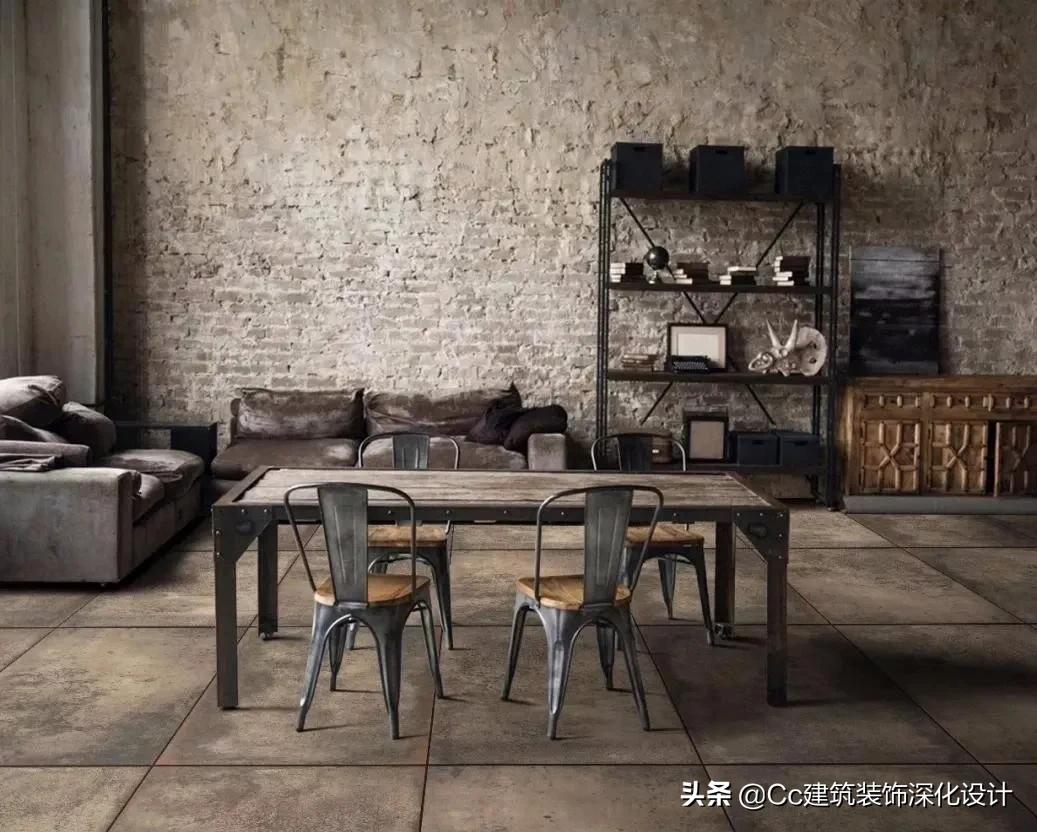 「材料」明明是块瓷砖却有着金属的光泽和质感!太飒了