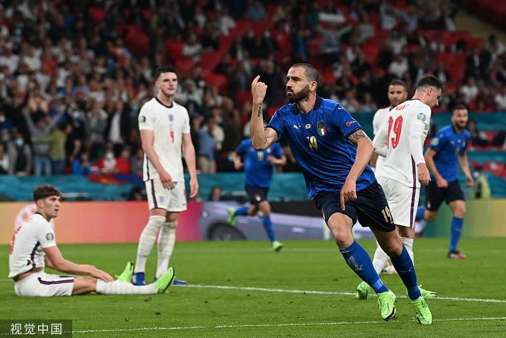 欧洲杯：意大利常规时间1-1战平英格兰、点球大战3-2击败对手夺冠