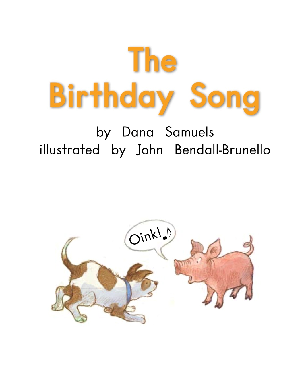 英语有声绘本阅读:《The Birthday Song》听小猪唱歌