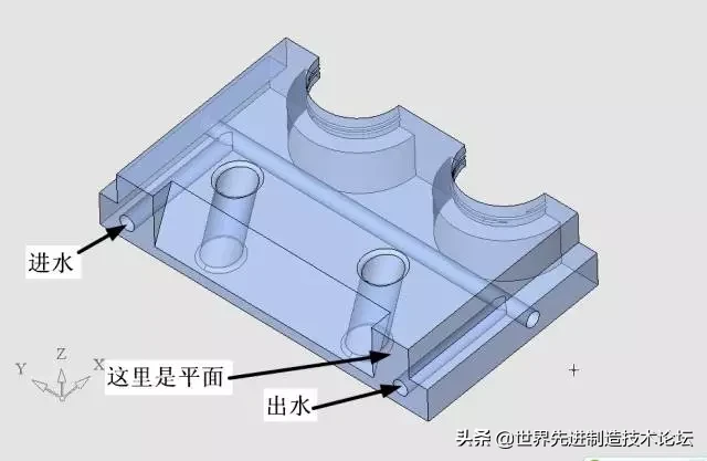 这个经典模具结构：4 面滑块+动模缩芯，无数人搞不定