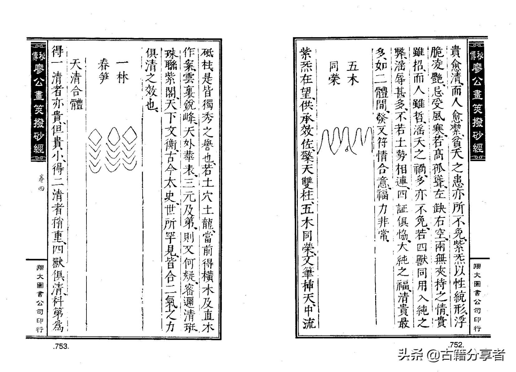 风水地理阴宅穴位详解‘秘传廖公拔砂经’四卷2部份