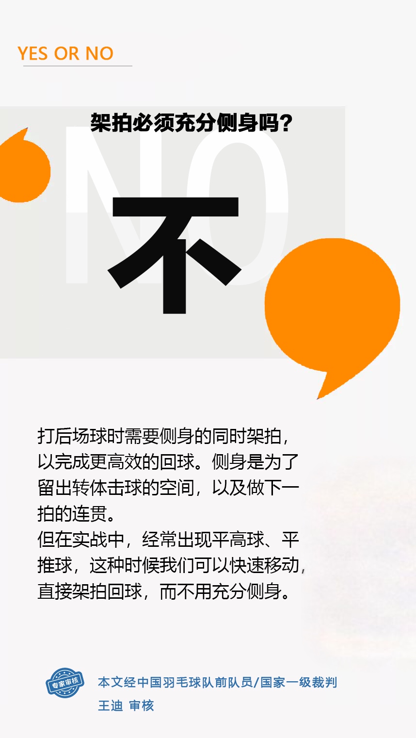 羽毛球拍怎么背图片（架拍必须充分侧身吗？）