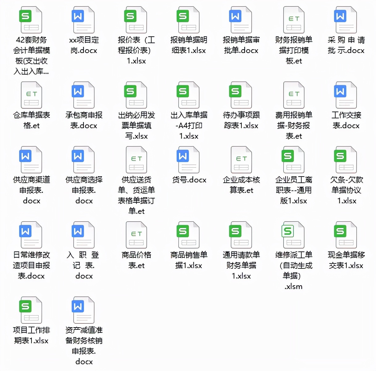 老会计熬了三天整理出来的单据，日常用足够了