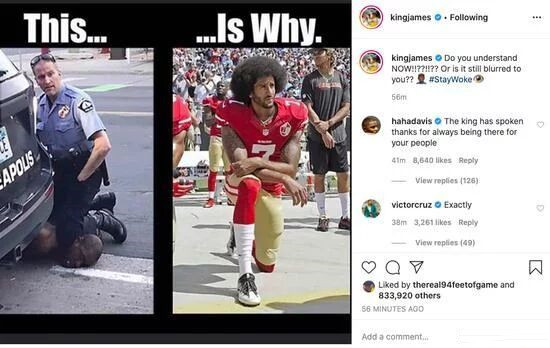 今天nba为什么单膝跪地（不再沉默！年近90岁NBA指环王单膝下跪，怒喷特朗普：你是个懦夫）