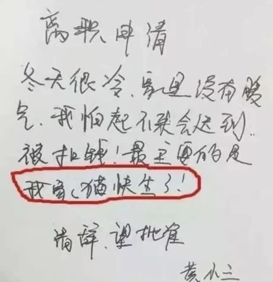 #离职申请书还可以这么写# 从没见过这么拽的离职信，学到了