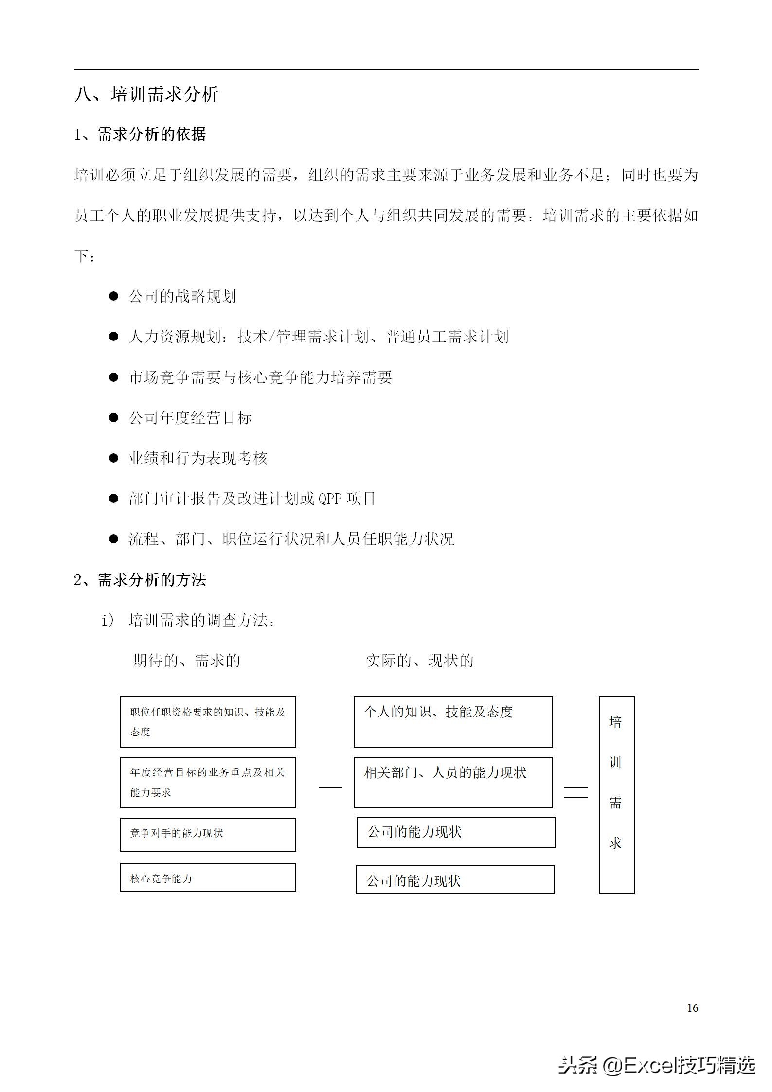 48页的公司培训管理手册，附全部管理表单