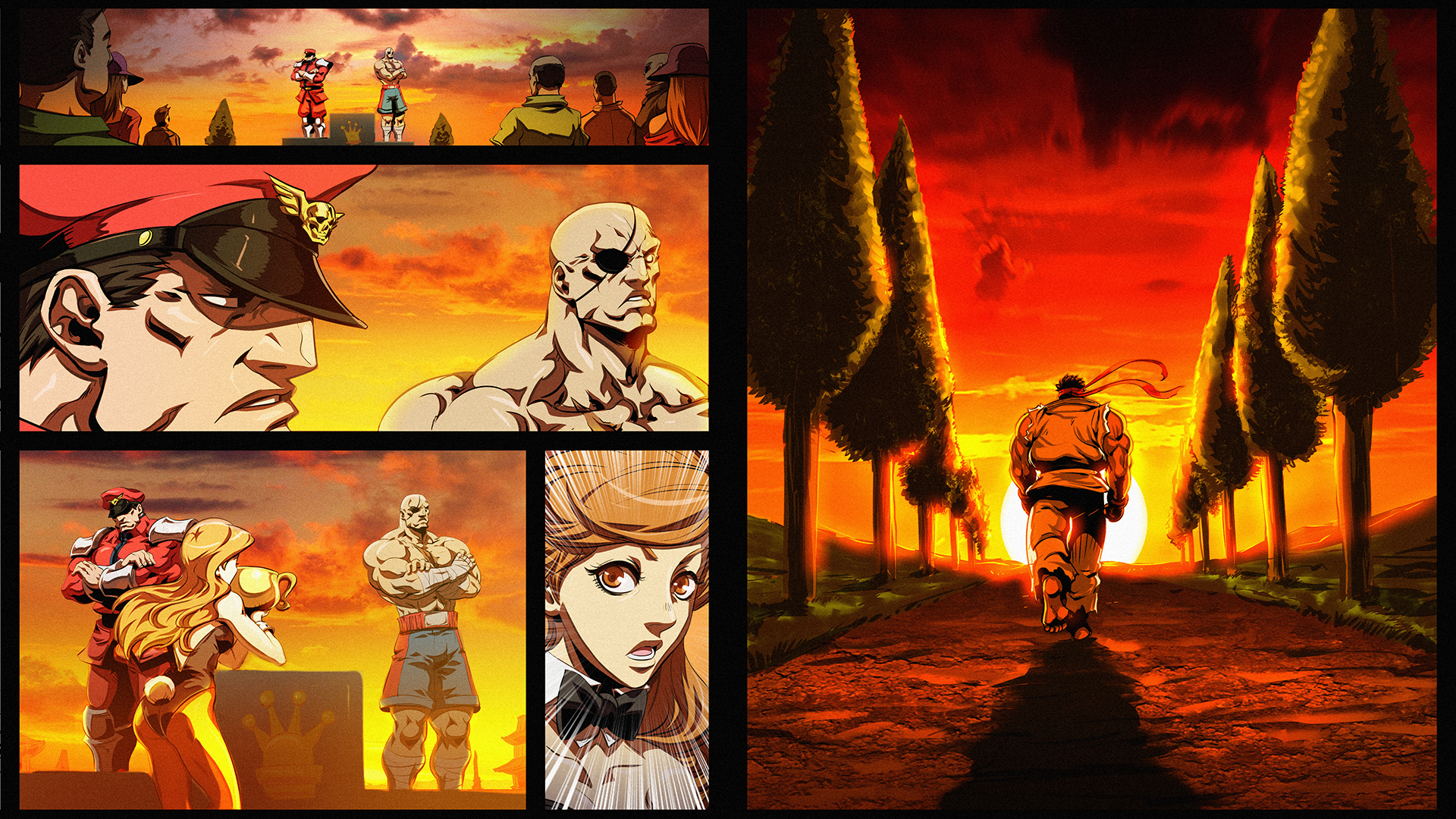 经典街机《街头霸王2》几十年没闹明白,结局到底几个意思