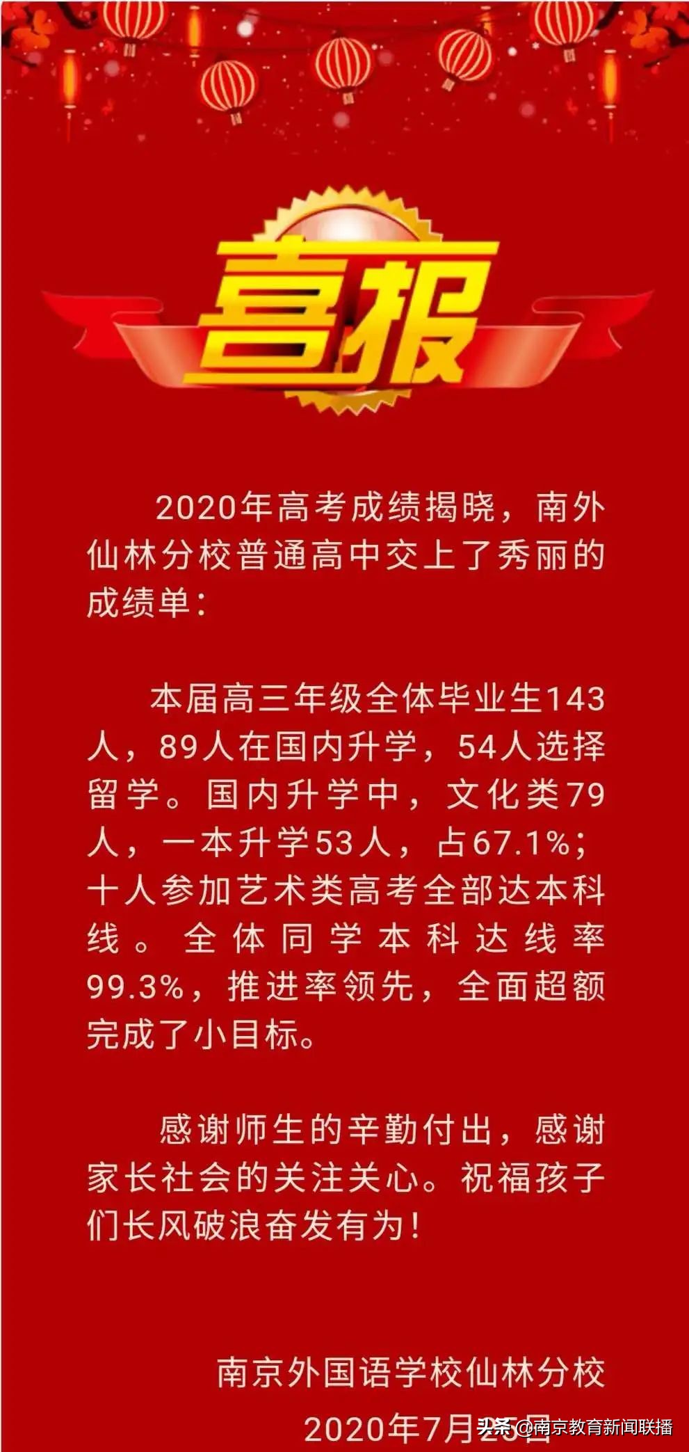 2020年高考，南京“考情”如何？速来围观权威发布！
