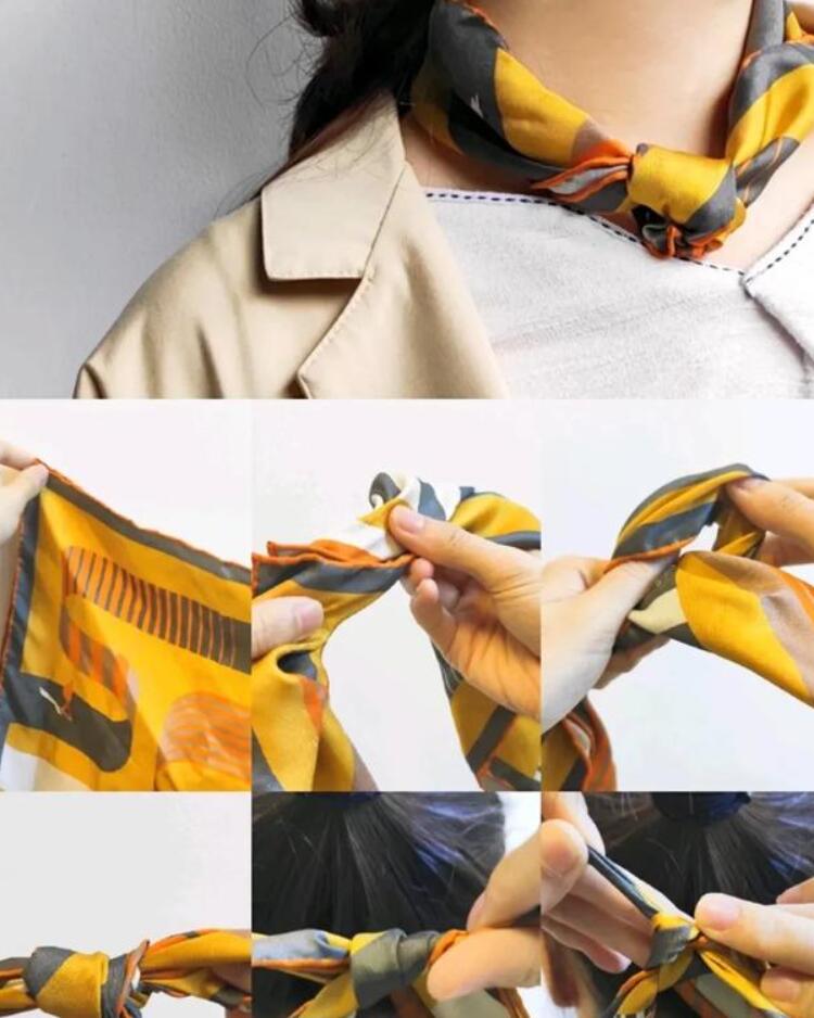 大方巾系法图解(大方巾的各种系法图解) - 盾灵网